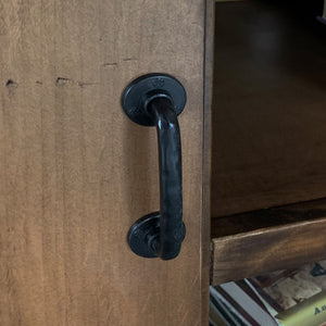 Legends Furniture Modern Farmhouse Fully Assembled Corner TV Stand with Sliding Barn Style Doors FH1412.AWY