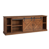 Legends Furniture Modern Farmhouse Fully Assembled Large TV Stand with Sliding Barn Style Doors FH1415.AWY