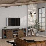 Legends Furniture Modern Farmhouse Fully Assembled Large TV Stand with Sliding Barn Style Doors FH1415.AWY