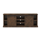 Legends Furniture Modern Farmhouse Fully Assembled Large TV Stand with Sliding Barn Style Doors FH1415.AWY