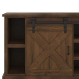 Legends Furniture Modern Farmhouse Fully Assembled Large TV Stand with Sliding Barn Style Doors FH1415.AWY