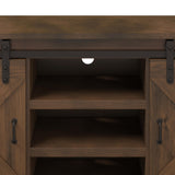 Legends Furniture Modern Farmhouse Fully Assembled Large TV Stand with Sliding Barn Style Doors FH1415.AWY