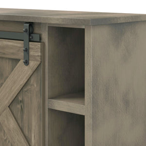 Legends Furniture Modern Farmhouse Fully Assembled Large TV Stand with Sliding Barn Style Doors FH1425.BNW