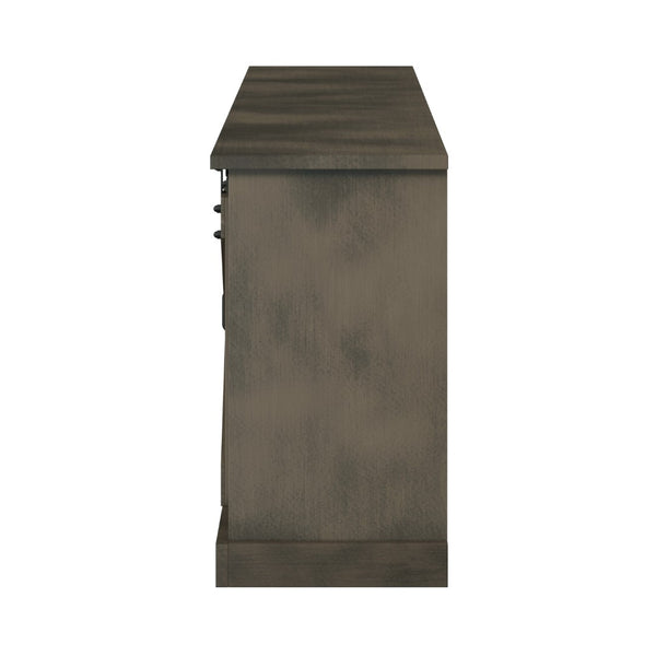 Legends Furniture Modern Farmhouse Fully Assembled Large TV Stand with Sliding Barn Style Doors FH1425.BNW