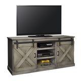 Legends Furniture Modern Farmhouse Fully Assembled TV Stand with Sliding Barn Style Doors FH1440.AGG