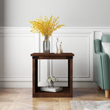Legends Furniture Modern Farmhouse End Table with Metal Accents FH4110.AWY