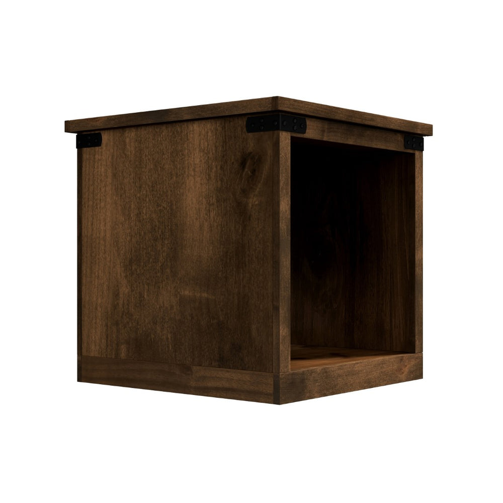 Legends Furniture Modern Farmhouse End Table with Metal Accents FH4110.AWY