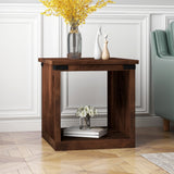 Legends Furniture Modern Farmhouse End Table with Metal Accents FH4110.AWY