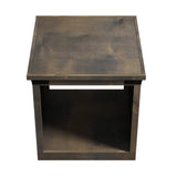 Legends Furniture Modern Farmhouse End Table with Metal Accents FH4120.BNW