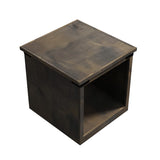 Legends Furniture Modern Farmhouse End Table with Metal Accents FH4120.BNW