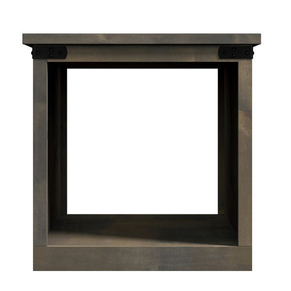 Legends Furniture Modern Farmhouse End Table with Metal Accents FH4120.BNW