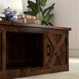 Legends Furniture Modern Farmhouse Storage Coffee Table with Metal Accents FH4210.AWY