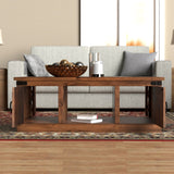 Legends Furniture Modern Farmhouse Storage Coffee Table with Metal Accents FH4210.AWY