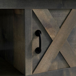 Legends Furniture Modern Farmhouse Storage Coffee Table with Metal Accents FH4220.BNW