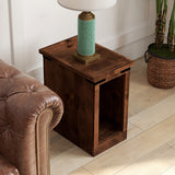 Legends Furniture Modern Farmhouse Storage Side Table with Metal Accents FH4410.AWY