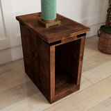 Legends Furniture Modern Farmhouse Storage Side Table with Metal Accents FH4410.AWY