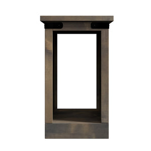 Legends Furniture Modern Farmhouse Storage Side Table with Metal Accents FH4420.BNW