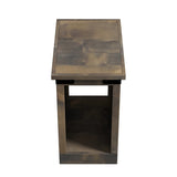 Legends Furniture Modern Farmhouse Storage Side Table with Metal Accents FH4420.BNW