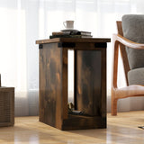 Legends Furniture Modern Farmhouse Storage Side Table with Metal Accents FH4420.BNW