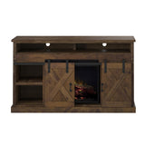 Legends Furniture Modern Farmhouse TV Stand with Electric Fireplace Included FH5110.AWY