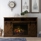 Legends Furniture Modern Farmhouse TV Stand with Electric Fireplace Included FH5110.AWY