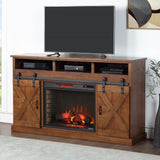 Legends Furniture Modern Farmhouse TV Stand with Electric Fireplace Included FH5110.AWY