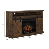 Legends Furniture Modern Farmhouse TV Stand with Electric Fireplace Included FH5110.AWY