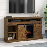 Legends Furniture Modern Farmhouse TV Stand with Electric Fireplace Included FH5110.AWY