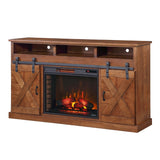 Legends Furniture Modern Farmhouse TV Stand with Electric Fireplace Included FH5110.AWY