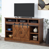 Legends Furniture Modern Farmhouse TV Stand with Electric Fireplace Included FH5110.AWY