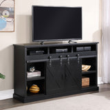 Legends Furniture Modern Farmhouse TV Stand with Electric Fireplace Included FH5140.BLK