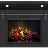 Legends Furniture Modern Farmhouse TV Stand with Electric Fireplace Included FH5140.BLK