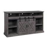 Legends Furniture Modern Farmhouse TV Stand with Electric Fireplace Included FH5160.HGR