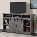 Legends Furniture Modern Farmhouse TV Stand with Electric Fireplace Included FH5160.HGR