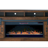 Legends Furniture Modern Farmhouse TV Stand with Electric Fireplace Included FH5410.AWY