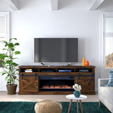 Legends Furniture Modern Farmhouse TV Stand with Electric Fireplace Included FH5410.AWY