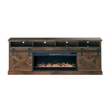 Legends Furniture Modern Farmhouse TV Stand with Electric Fireplace Included FH5410.AWY