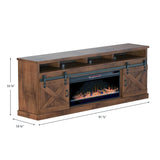 Legends Furniture Modern Farmhouse TV Stand with Electric Fireplace Included FH5410.AWY