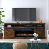 Legends Furniture Modern Farmhouse TV Stand with Electric Fireplace Included FH5410.AWY