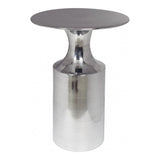 Moe's Home Rassa Polished Silver Accent Table FI-1105-30