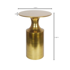 Moe's Home Rassa Polished Gold Accent Table FI-1105-32