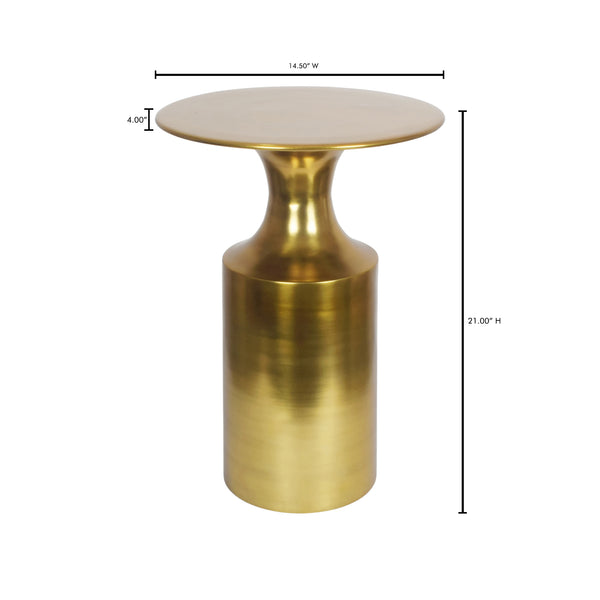 Moe's Home Rassa Polished Gold Accent Table FI-1105-32