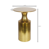 Moe's Home Rassa Polished Gold Accent Table FI-1105-32