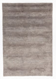Chandra Rugs Fia Wool + Viscose Hand-Knotted Contempoary Rug Grey 7'9 x 10'6