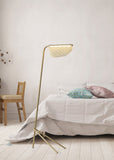 Piper Floor Lamp Golden Carbon Steel