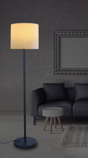 Frank Pe Metal Floor Lamp Circle Shape, Dimmable Function, Pe Plastic And Metal Base. Bulb Exc