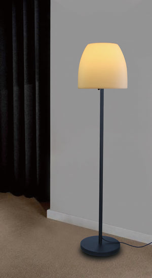 Leah Pe Metal Floor Lamp Round Shape, Dimmable Function, Pe Plastic And Metal Base. Bulb Exc