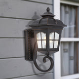 Yosemite Home Decor Amelia Collection One Light Fluorescent Exterior FL5214ORB-S-YHD