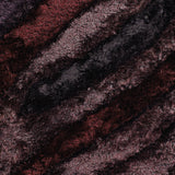 Chandra Rugs Flemish 100% Polyester Hand-Woven Contemporary Shag Rug Purple/Burgundy/Mauve 7'9 x 10'6