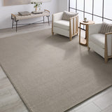 Jaipur Living Flint Texel FLI01 Powerloomed Machine Made Outdoor Contemporary Rug Taupe 4' x 6'